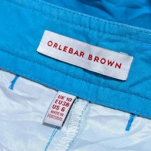 Orlebar Brown Whippet Travel Shorts Beach Mural Womens US 6 - Picture 8 of 9